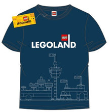 Load image into Gallery viewer, LEGOLAND® Exclusive Skyline Youth Tee Navy
