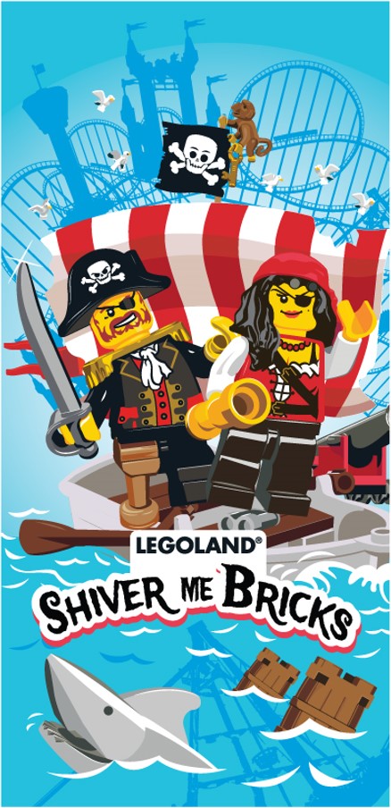 LEGOLAND® Exclusive LEGO® Towel - Shiver me Bricks!