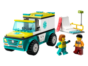 LEGO® City Emergency Ambulance and Snowboarder - 60403