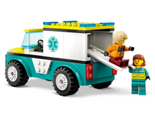 Load image into Gallery viewer, LEGO® City Emergency Ambulance and Snowboarder - 60403
