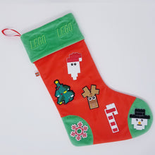 Load image into Gallery viewer, GREEN LEGO® BRICK STOCKING
